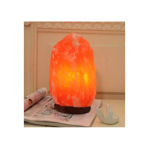 Lámpara de Sal del Himalaya Rosa Natural, Luz Nocturna Cálida para Dormitorio, Sala de Estar, Oficina, Mesa, Decoración de Cristal de Roca para el Hogar - Product Image 1