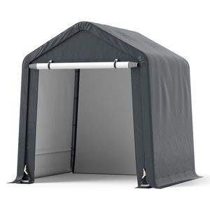 Abri de stockage de moto portable 8 'X 6.5' 180G PE pour une utilisation en extérieur - Product Image 3