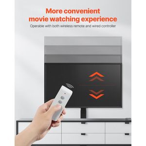 Staffa di montaggio del supporto del sollevatore motorizzato regolabile per TV motorizzato 132 libbre carico massimo staffa elettrica verticale per TV con supporto per carrelli - Product Image 5