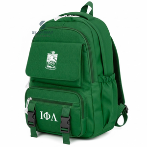 Iota Phi Lambda Sorority Backpack Heavy Duty Cordura <b>Rucksack</b> Stylish Laptop Daypack Outdoor Hiking Backpack - Product Image 2
