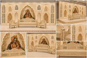 Luxury Jharonkha Style Wooden Panels For <b>Wedding</b> Stage Decor Premium Walima Moroccan <b>Arch</b> Reception Stage Decor Australia - Product Image 6
