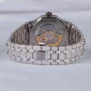 Reloj de Diseño de Lujo con Diamantes Moissanite VVS, Reloj de Acero Inoxidable Blanco para Hombre, Ideal para Regalo, Precio Razonable - Product Image 2