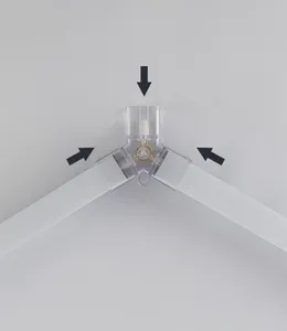 ระบบไฟ LED รูปหกเหลี่ยมสำหรับโรงรถ/อู่ซ่อม ไฟแบบรังผึ้ง - Product Image 4