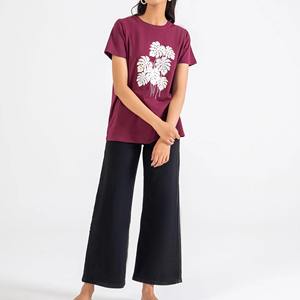 Camisetas de Verano para Mujer de Alta Calidad al por Mayor, Fabricante Líder, Venta Caliente, Camisetas Lisas Personalizadas, Ajuste Delgado, Precio Bajo, OEM - Product Image 2