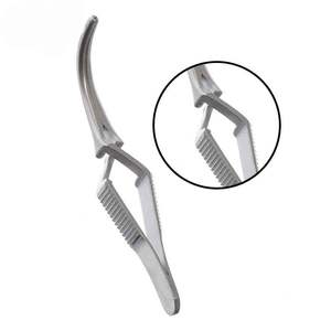 ชุดเครื่องมือผ่าตัดสแตนเลสสตีล Astrin คีมจับแบบ Cross Action Bulldog รูปทรงโค้ง สำหรับศัลยกรรมหัวใจและหลอดเลือด - Product Image 5