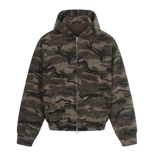 Sudadera con Capucha Personalizada con Logotipo Frontal, Estilo Vintage, Corte Holgado, Tejido Grueso, de Poliéster/Algodón 340g, para Hombre, Invierno - Product Image 1