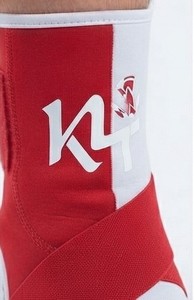 Soporte de Tobillo KLTW INT'L Rojo y Blanco, Neopreno Transpirable, Ajustable, Unisex, Protección Básica para Entrenamiento - Product Image 6