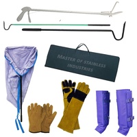 Kit d'outils de manipulation des serpents pour la lutte antiparasitaire en herpétologie, outils de sauvetage des animaux reptiles, fabricants personnalisés d'outils pour reptiles, crochet pour serpents