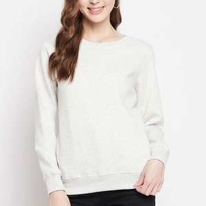 Nouvelle mode 2026, sweat-shirt à col rond surdimensionné en coton 100% pour femmes, streetwear, à bas prix - Product Image 1