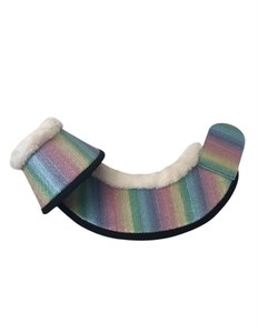 Botas de lujo para caballo con rayas arcoíris, forro polar, protectores de patas para soporte de pasternales, entrenamiento y carreras. - Product Image 1