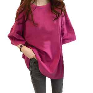 Camiseta de Mujer con Estampado de Dibujos Animados y Hombros Caídos, Estilo Urbano, Holgada, para Mujer - Product Image 2