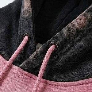 เสื้อฮู้ดดี้ผู้ชายไซส์ใหญ่พิเศษ รุ่นขายดี ผ้าหนานุ่ม ล้างสีแบบแอซิดวอช ซันเฟด พร้อมปักโลโก้ตามสั่ง สไตล์วินเทจ ขาดๆ แบบซันเฟด - Product Image 3