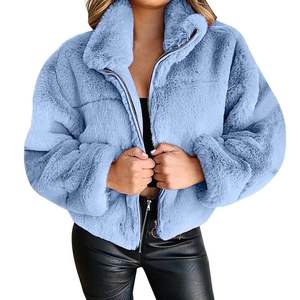 Manteaux Courts en Fausse Fourrure de Lapin Élégants et Chauds pour Femmes, Grande Taille, Collection Hiver 2026 OEM - Product Image 4