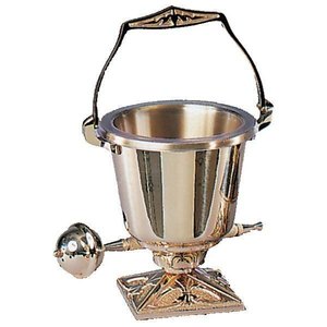 Aspersor de Agua Bendita de Latón para Iglesia Ortodoxa, Suministros Religiosos Cristianos para Bodas y Navidad, de una Fábrica India Confiable - Product Image 4