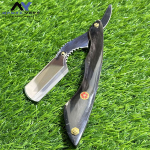 Cut Throat Barber Shaving Razors with Wooden Handle Vintage Salon <b>Swing</b> Lock Razors Custom Colors Beard Trimming Shaving Razors - Product Image 1