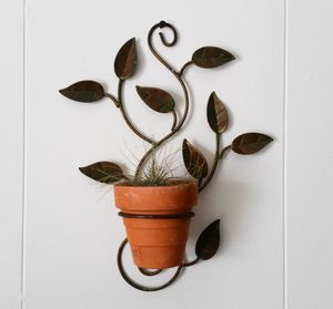 Support de pot suspendu décoratif en fer pour plantes d'intérieur et d'extérieur, balcon, jardin, patio, aménagement paysager domestique - Product Image 1