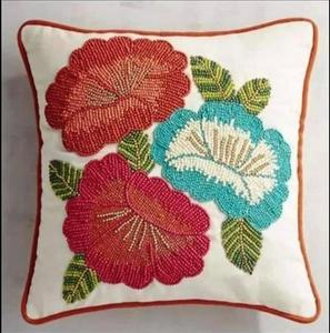 Top Demanded Glass Beaded Cushion Cover Handmade Decorative <b>Pillow</b> Case For Living Room Sofa And Home Furnishing for Sale - Product Image 4