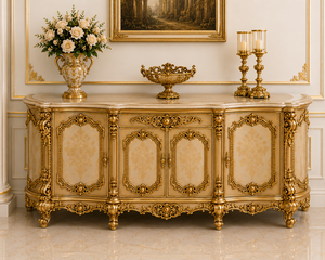 Premium Hand Carved European Style <b>Dining</b> Room <b>Table</b> Set Opulent Palace Gold <b>Dining</b> Furniture Set 6 Seater <b>Dining</b> Furniture Set - Product Image 6