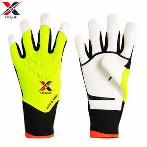 Gants de gardien de but en caoutchouc unisexes pour adultes de haute qualité, respirants, coupe-vent, à doigts complets, antidérapants, avec fermeture auto-agrippante, les plus vendus - Product Image 4