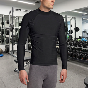 Rashguard Unisex de Manga Larga para BJJ y MMA, Compresión UPF50+, Impermeable, Spandex Antidesgarro, 230g, Estampado por Transferencia Térmica para No-Gi - Product Image 6