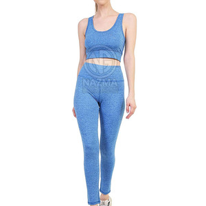 Conjunto de Yoga sin Costuras para Mujer, Transpirable, con Logotipo Frontal, de Alta Calidad, 2 Piezas, Gran Venta - Product Image 2