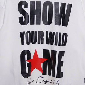 Camiseta Unisex Vintage de Cuello Redondo con Estampado Animal, de Algodón Transpirable, Corte Holgado, Hombros Caídos, Talla Grande, con Logotipo Personalizado - Product Image 4