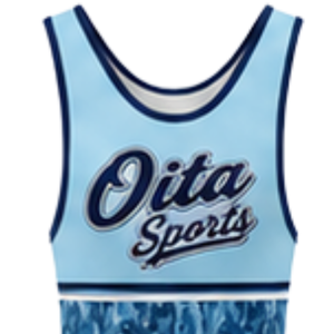 <b>Men</b> Light Blue White Sublimated <b>Wrestling</b> <b>Singlet</b> Polyester Sleeveless Athletic Sports Uniform <b>Wrestling</b> Training Match Wear - Product Image 4