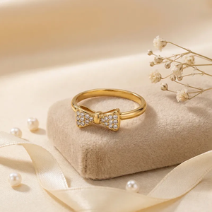 Modern Geometric Design <b>Ring</b> 304 Stainless Steel with 18K Real Gold PVD Plated Finish Durable Fashion Jewelry <b>Rings</b> for Women - Product Image 5