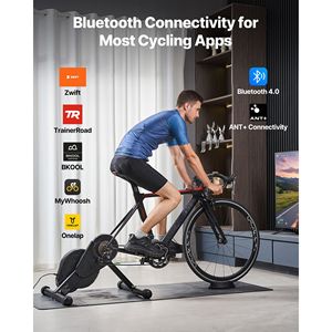 Bicicleta estática para ejercicio en interiores, 13 niveles, para ruedas de 26-29 pulgadas y 700C, soporte inteligente para rueda delantera - Product Image 2