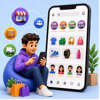 Plateforme de marché multi-fournisseurs évolutible, application mobile professionnelle, solution web, commerce numérique, stock multi-langues, Mac