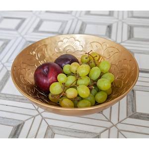 Tazón de servir de latón grabado, muy vendido, que ofrece belleza y durabilidad que perdura por generaciones. - Product Image 3