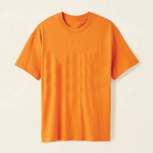เสื้อยืดทรงใหญ่ แขนสั้น คอกลม ผ้าถักลายย้อมสีแบบแอซิดวอช สไตล์ลำลอง - Product Image 2