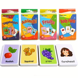Cartes d'apprentissage Élite BrightMind Alphabet Animaux Fruits : Stimulez la créativité, papier épais de qualité supérieure et sûr pour le développement cérébral de la petite enfance - Product Image 5