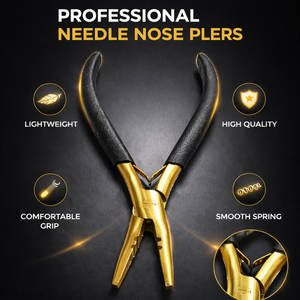 คีมต่อผมปลายแหลมแบบมืออาชีพ  ด้ามจับกันลื่น ใช้งานในร้านเสริมสวย ราคาโรงงาน OEM - Product Image 5