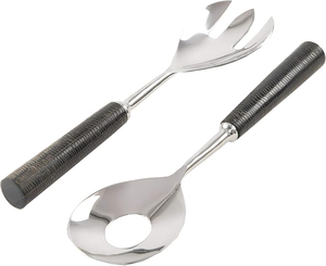 FAIZA CRAFT Vintage Stainless Steel Flatware Set <b>Clear</b> <b>Resin</b> Handle Eco-Friendly Gold Polished Mirrored Steel Spoon - Product Image 5