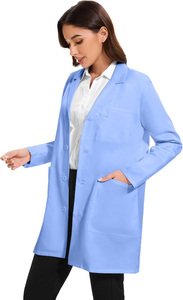 Fabricant de vêtements en gros : Blouse médicale unisexe de qualité supérieure pour hôpital et laboratoire, en coton blanc, pour médecins et infirmières - Product Image 3