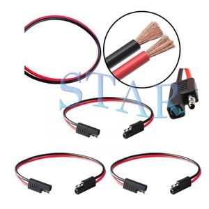 2 cara Trailer Plug, 2Pin Trailer Wiring Harness, 12 "12Gauge 12V 2 Pin cepat terputus kawat Harness SAE kabel konektor - Product Image 3