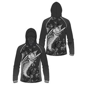 Camiseta con Capucha de Spandex, Impermeable, de Secado Rápido, Protección UV 50+, Elástica, para Deportes, Entrenamiento, Pesca, Proveedor de Ropa Deportiva - Product Image 1