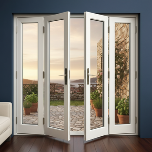 Porte pliante verticale, usage commercial, résidentiel, maison, villa, moderne, aluminium, haute qualité, nouvelle porte pliante haut de gamme - Product Image 4