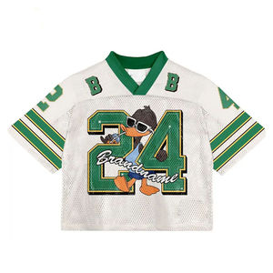 Camiseta Deportiva de Malla con Bordado Personalizado, Uniforme Retro de Fútbol Americano, Manga Corta, para Hombre - Product Image 2