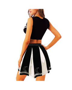 ชุดยูนิฟอร์มเชียร์ลีดเดอร์ผ้าโพลีเอสเตอร์คอตตอน พร้อมลายพิมพ์แบบรีดร้อน ออกแบบชุดเชียร์ลีดเดอร์ตามสั่ง - Product Image 3