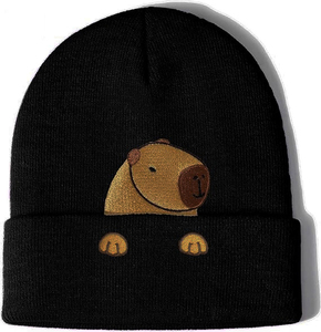 Highland Cow Beanie <b>Hat</b> Gifts Women <b>Men</b> Cow Lovers Unisex Cute Embroidered 100% Acrylic Jacquard <b>Knit</b> Scottish Birthday Adults - Product Image 3