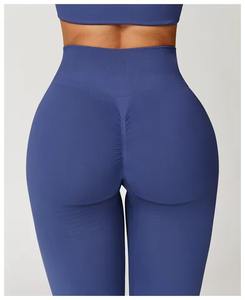 Leggings Deportivos de Cintura Alta Elástica para Mujer, Talla Grande, Sin Costuras, Efecto Push-Up, Pantalones de Yoga, Ropa Deportiva - Product Image 2