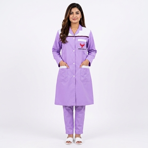 เสื้อกาวน์สำหรับบุรุษและสตรี คุณภาพพรีเมียม สำหรับงานห้องปฏิบัติการ แขนยาว เนื้อผ้านุ่มสบาย ทนทาน เหมาะสำหรับงานวิจัยทางการแพทย์ - Product Image 6