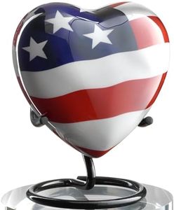 Elegant Aluminum Heart Shape <b>Keepsake</b> Urn Memorial <b>Ash</b> Holder Featuring Decorative Secure Closure And Polished Finish - Product Image 4