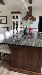 Organizador de mármol de piedra natural con vetas negras de titanio para isla de cocina, sala de estar, tocador y baño - Product Image 2