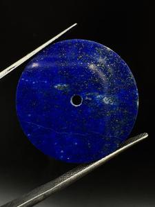 หน้าปัดนาฬิกาสีน้ำเงินธรรมชาติ ลาพิส ลาซูลี ขนาด 31.50 มม. รูปทรงกลม หนา 1.60 มม. ขัดเงาด้านเดียว - Product Image 5