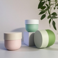 Pot en Plastique PP de Qualité Alimentaire avec Bouchon à Vis et Étiquette Imprimée UV pour Crèmes Cosmétiques Visage et Corps 150-500 ml (Cheer Pack)