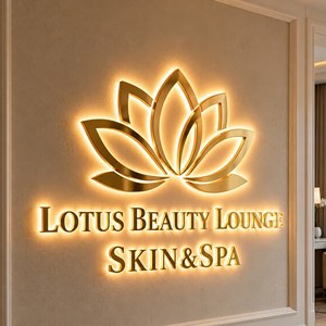 Custom Led Business <strong>Sign</strong> Led Letter <strong>Sign</strong> 3D Backlit Acrylic Signage for Beauty Hair Salon Wall Logo Led Lighting Signs - Product Image 6