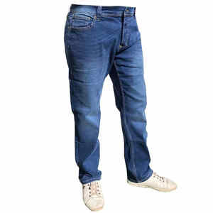 Pantalones Vaqueros de Mezclilla para Hombre de Alta Calidad con Etiqueta de Logotipo Personalizada y Etiquetas Colgantes |   Corte Casual Moderno - Product Image 4